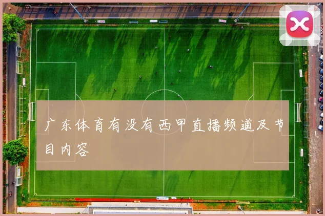 广东体育有没有西甲直播频道及节目内容